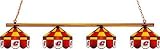 NCAA Central Michigan Chippewas 4-Light Executive Game Table Lamp