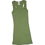 Unplugged Label Long Racerback Ribbed Tank-Top