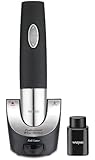 Waring Pro WO50B Cordless Wine Opener with Vacuum Sealer and Foiler Cutter, Black