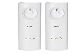D-Link - DHP-P501AV/FR - Kit de 2 Adaptateurs CPL HD avec prise int&Atilde;&copy;gr&Atilde;&copy;e - Homeplug AV - 500 Mbps