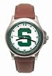 Michigan State Spartans Mens Rookie League Leather Strap Watch