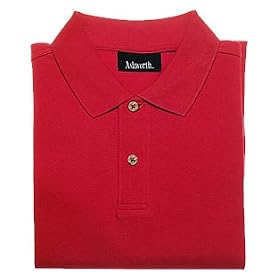 Ashworth Mens Classic Solid Pique Short Sleeve Knit Shirt by