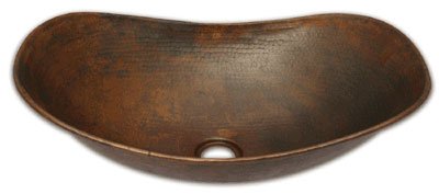 Copper Sleigh Vessel Sink