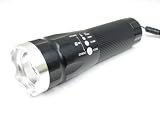 GSI Mini High-Powered Pocket LED Flashlight With Adjustable Light-Beam Focus 2000x Zoom