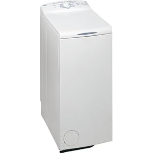 Whirlpool AWE 5105 Waschmaschine Toplader / AAC / 1000 UpM / 5 kg / 0.85 kWh / Weiß / Startzeitvorwahl / 1-Knopf-Bedienung