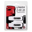Kingston DataTraveler I - 8 GB USB 2.0 Flash Drive DTI/8GB-2P - 2 Pack (Black)