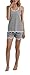 Vansiter Women Sexy Sleeveless Pajama Set Racerback Vest Stretch Shorts Gray S