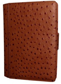 Piel Frama Ostrich Leather Apple Ipad Luxury Snap Case w/ DermaPad Clip Pen!