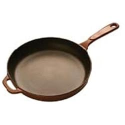 Lodge Enameled Cast-Iron 11-Inch Skillet, Cafe Brown