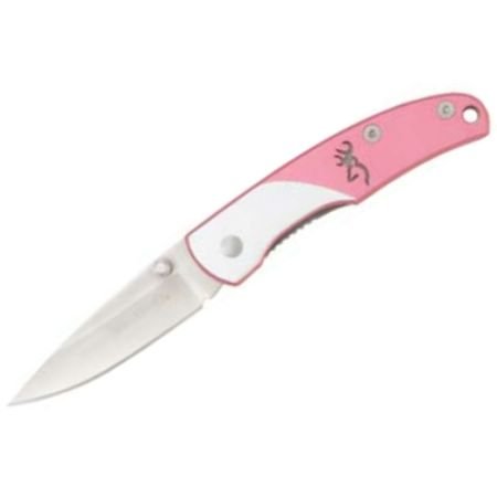 Browning Knives 562 Mountain TI Linerlock Knife with Pink Handles