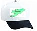White Cap with map, kyrgyzstan, geograpy