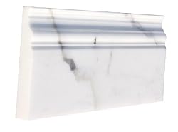 Calacatta Italian Marble 4x12" Skirting baseboard Honed