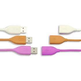Flip AUC1CP1 USB Cables for Flip Camcorders (Pink, Orange, White) by Pure Digital