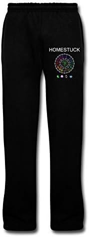 LQYG Cartoon Men's Sports Sweaterpant Cool Pants Black XXL