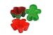 SiliconeZone 6-Piece Gingerbread Muffin Cup Set, Red and Green