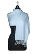 100% Pashmina BABY BLUE Shawl Wrap Woman's Scarf NEW