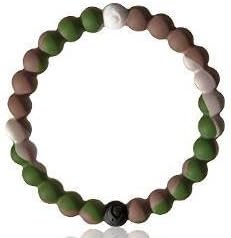 I-LOK-AI Offical Transparent Silicone Beaded Bracelet available Large Set of 7 (L, Camo)