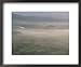 Aerial View of Teotihuacan Area in Early Morning Fog Framed Art Poster Print by Kenneth Garrett, 22x18