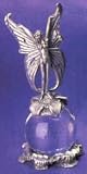 Diamond-Cut Angel with Wings Crystal Topper