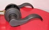 Oil Rubbed Bronze Twin Peaks Passage Door Lever