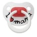 bibi silicone day-time BPA FREE soother, dental shape, Mama/Papa classic, 6 months