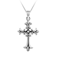 Sterling Silver Celtic Cross Pendant , 18