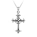 Sterling Silver Celtic Cross Pendant w/ Rolo Chain, 18