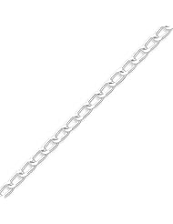 Sterling Silver 4.3mm Open Link Chain - 24 Inch