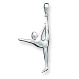 Sterling Silver GymnaSt Pendant with 20 inch Sterling Silver Chain