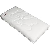 Betten-ABC 4250639101524 ABC Junior-Duo Baby- und Kindermatratze mit Trittkante, Baby- und Kleinkindseite, abnehmbarer und waschbarer Bezug mit Aloe Vera, Gr&ouml;&szlig;e 70 x 140 cm