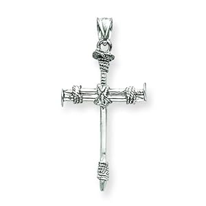 Cross Pendant nail charm Gold Nail Charm 14K  Jewelry White cross