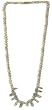 Semi Precious Gemstone Necklaces Mossagate Bead Jewelry 19 inches (mossagate502)