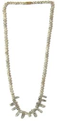Gemstone Necklaces Mossagate Bead 19 Inches (mossagate502)