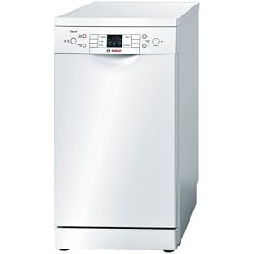 Bosch SPS53E12GB 45cm Dishwasher, 9 Place Settings, 5 Programmes, A+Aa Rated, White,