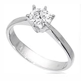0.75CT ROUND DIAMOND SOLITAIRE ENGAGEMENT RING 14k GOLD