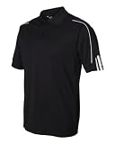 Adidas Golf Mens ClimaLite 3-Stripes Cuff Polo Sport Shirt. A76