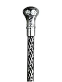 Walking stick cane - Chrome plate brass knob. This walking cane is a unisex walking aid. This aluminum cane has a chrome plate brass bulb handle. This custom cane has a weight capacity of 250 pounds.