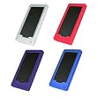 4 Pack of Premium Soft Silicone Gel Skin Cover Cases for Microsoft Zune HD (Red, Clear, Blue, Purple)