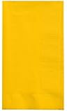 Creative Converting Touch of Color 2-Ply 50 Count Paper Dinner Napkins, School Bus Yellow