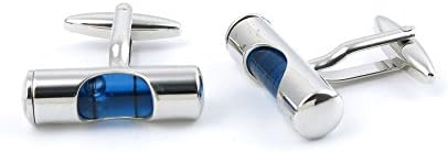 1 Pair Cufflinks Cuff Links Fashion Jewelry Classical Party Shirt Bouton Mens Button Gift Classic Cloth Wedding XK150825 Blue Spirit Level