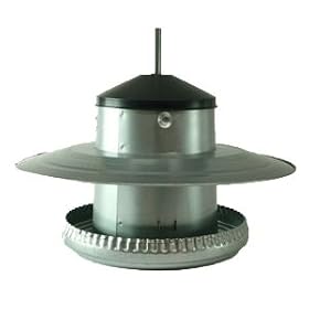 Wells Poultry Equipment - 5kg Galvanised Poultry Feeder with Rainshield