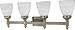 Nuvo Lighting 60/469 Triumph 4-Light Vanity with Alabaster Glass Shade, Brushed Nickel