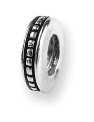 Charmed Spacer Charm in Silver for 3mm Charm Bracelets