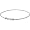 Phiten Star Titanium Necklace - White 22 Inch