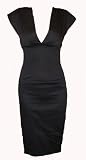 Robe Crayon Victoria en col V, classique et sexy a la fois