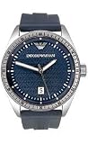 Armani Sport Logo Print Dark Blue Dial Men's Watch #AR0687