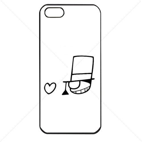 Detective Conan Manga Anime Comic Kid Apple iPhone 5 5S TPU Soft Black or White case (Black)
