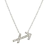 Sagittarius Horoscope Zodiac CZ Necklace