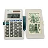 (Price/EA)8 Digit Dual Power Pocket Calculator,2-1/4x3-3/4x1/4