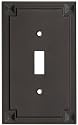Stanley Home Designs V8060 Prairie Single Switch Plate, Oil-Rubbed Bronze